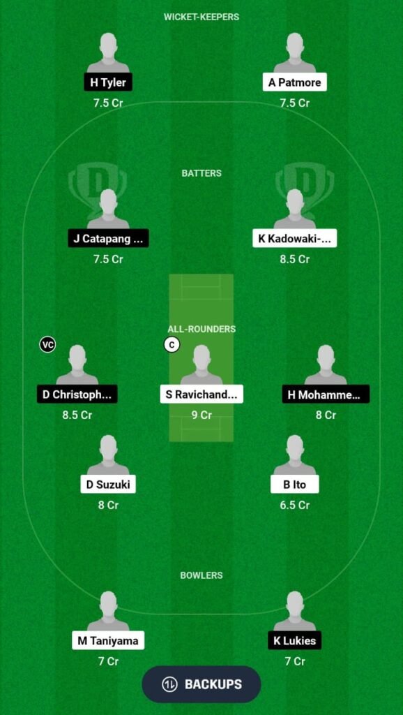 JPN vs PHI Dream11 Team 1