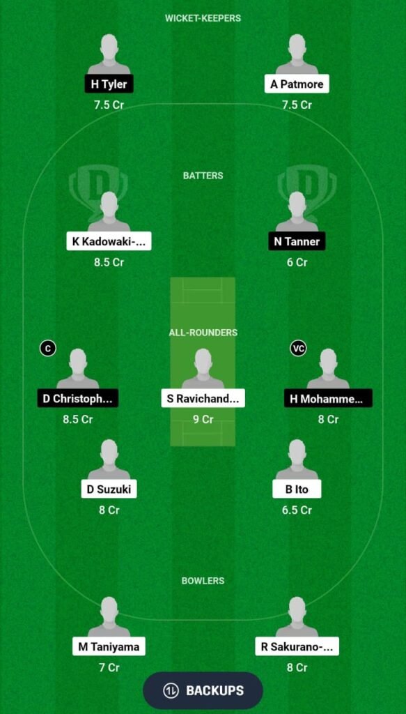 JPN vs PHI Dream11 Team 2