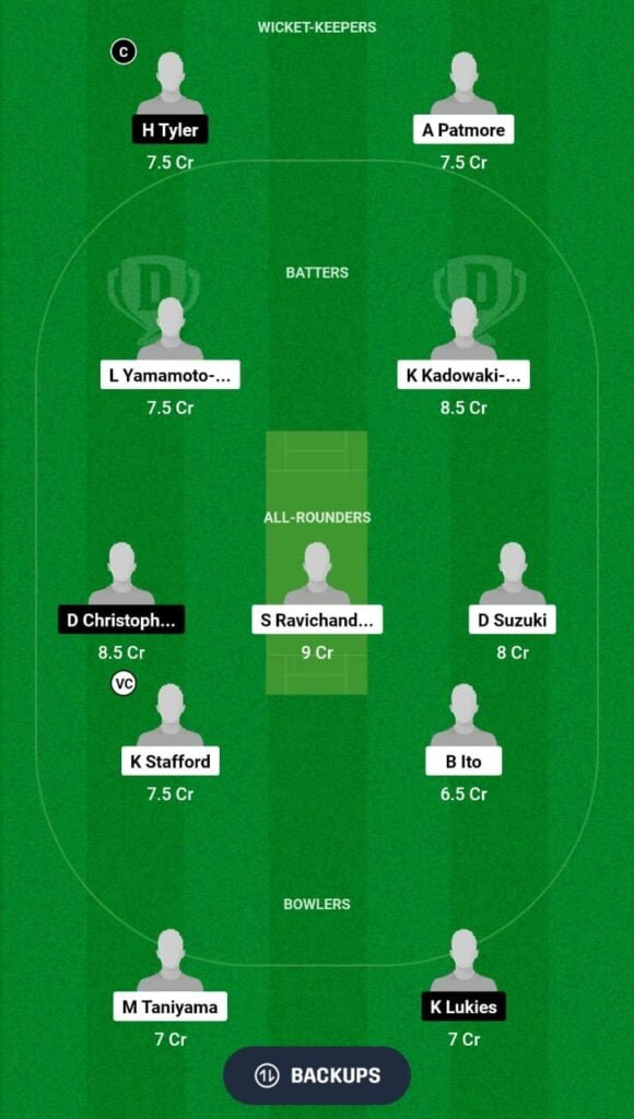 JPN vs PHI Dream11 Team 3