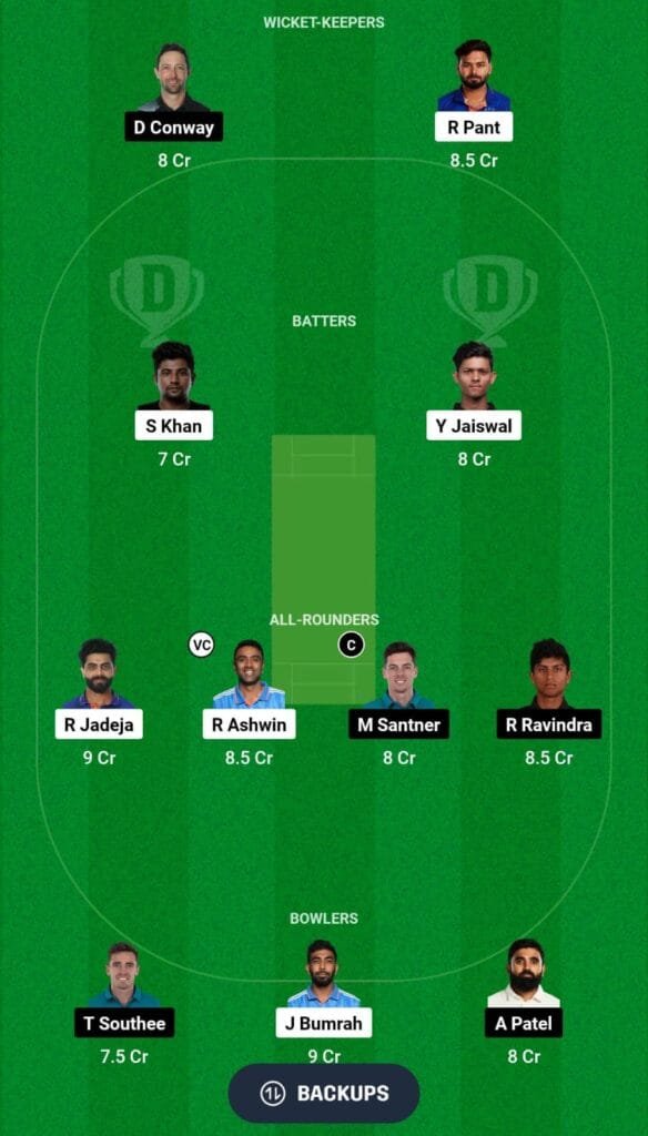 IND vs NZ Dream11 Prediction