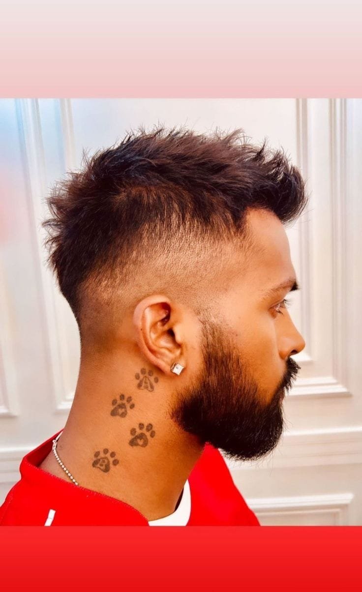 Hardik Pandya Paw Tattoo