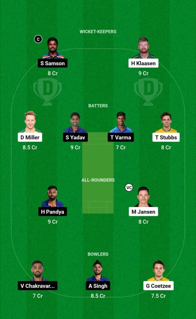 SA vs IND Dream11 Prediction