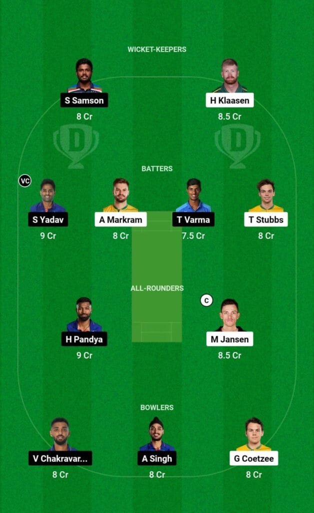 SA vs IND Dream11 Prediction